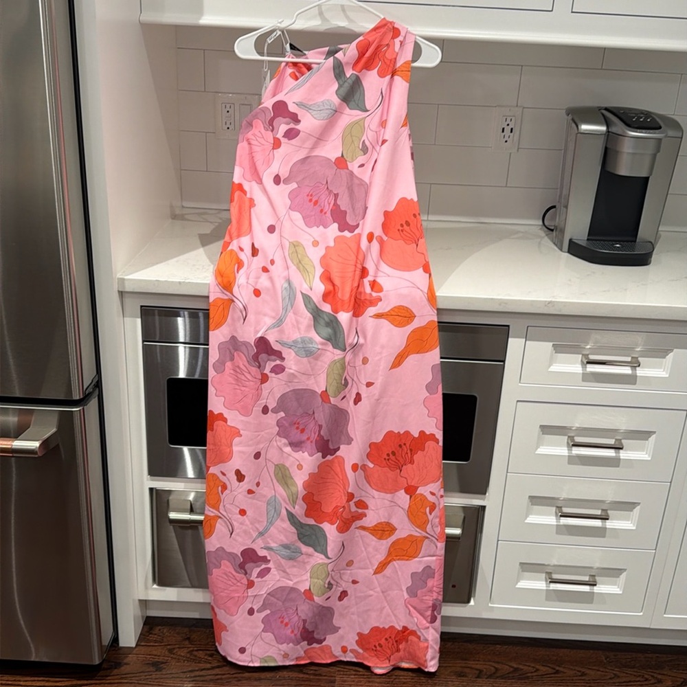 Petal and Pup one shoulder floral dress, NWT, size small